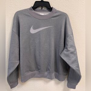 Nike Women's Classic Gray Crew Neck Sweater